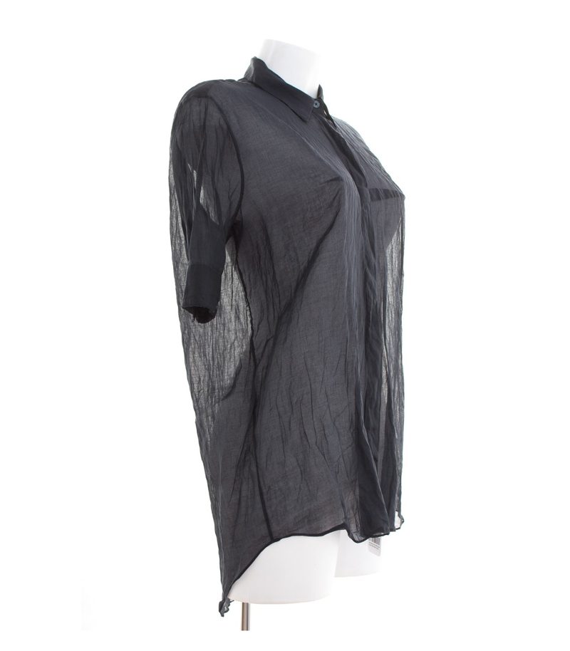 ACNE Damen Bluse Gr. DE 36 Blau Baumwolle – Foto 4