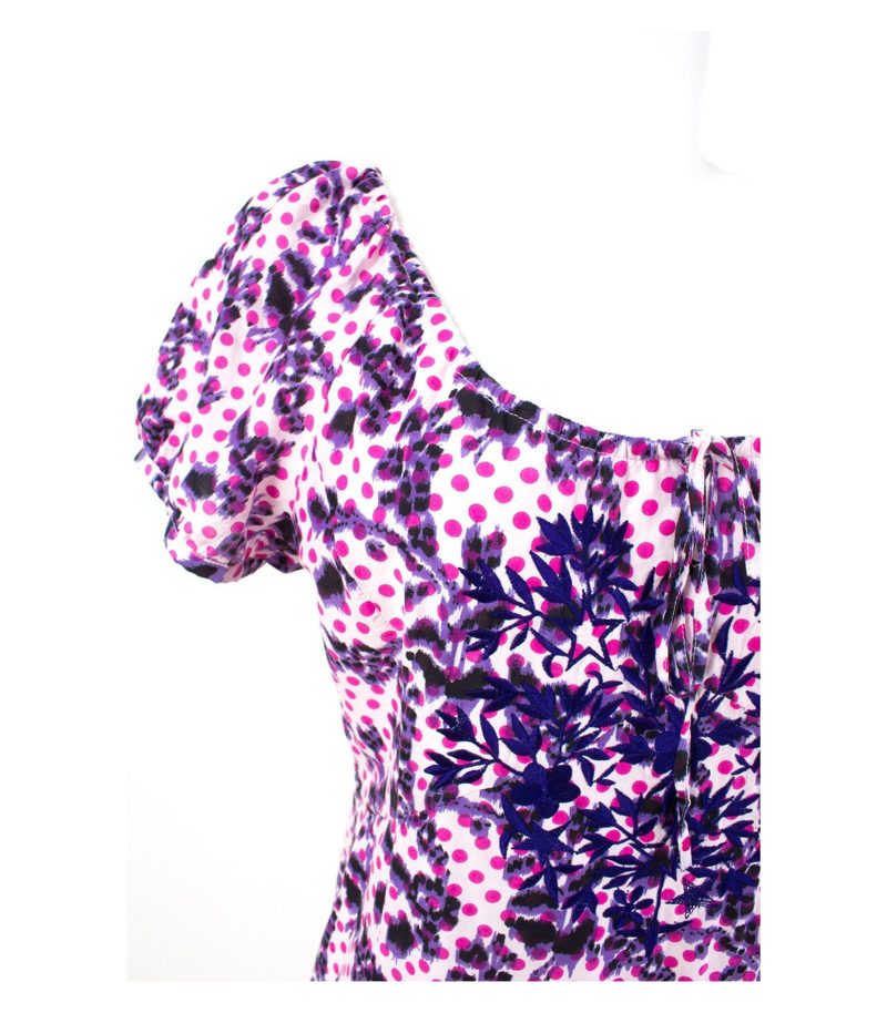 Paisley Park Kleid Sommerkleid Gr. 2XL/44 Baumwolle-Seide-Mix A-Linie – Foto 2
