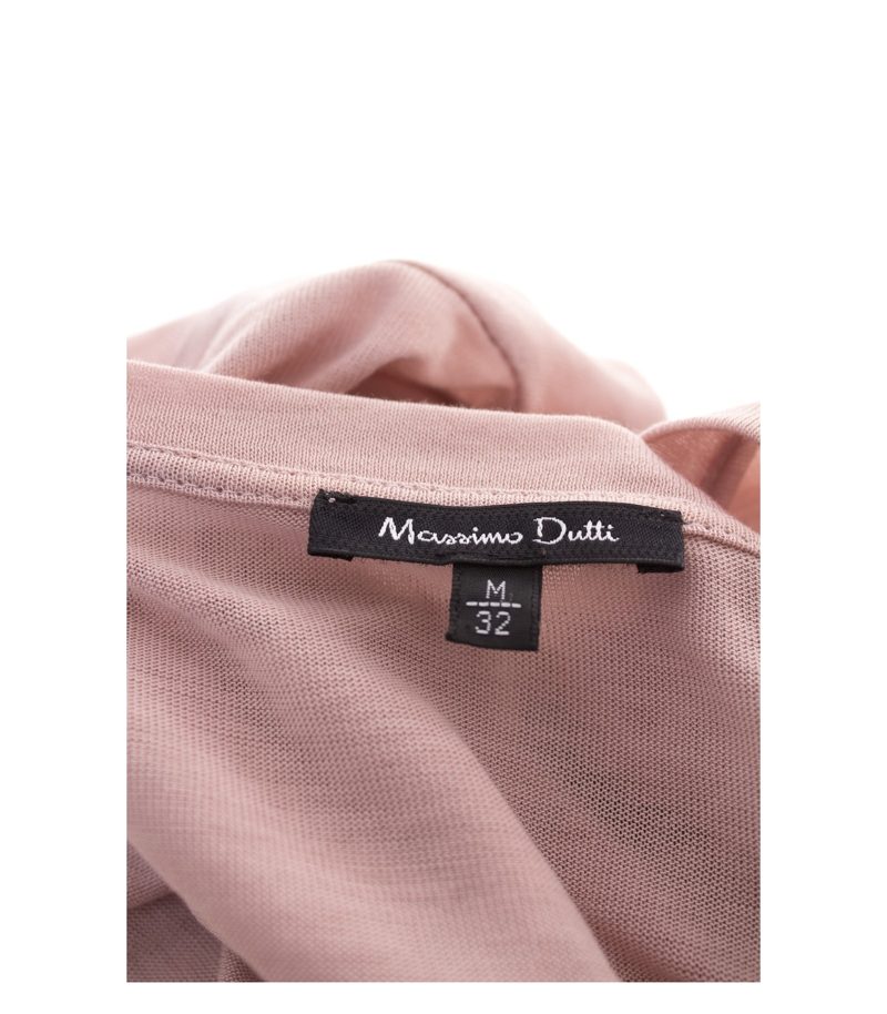 Massimo Dutti Damen Strickjacke Gr. M Taupe Strick Baumwolle – Foto 4