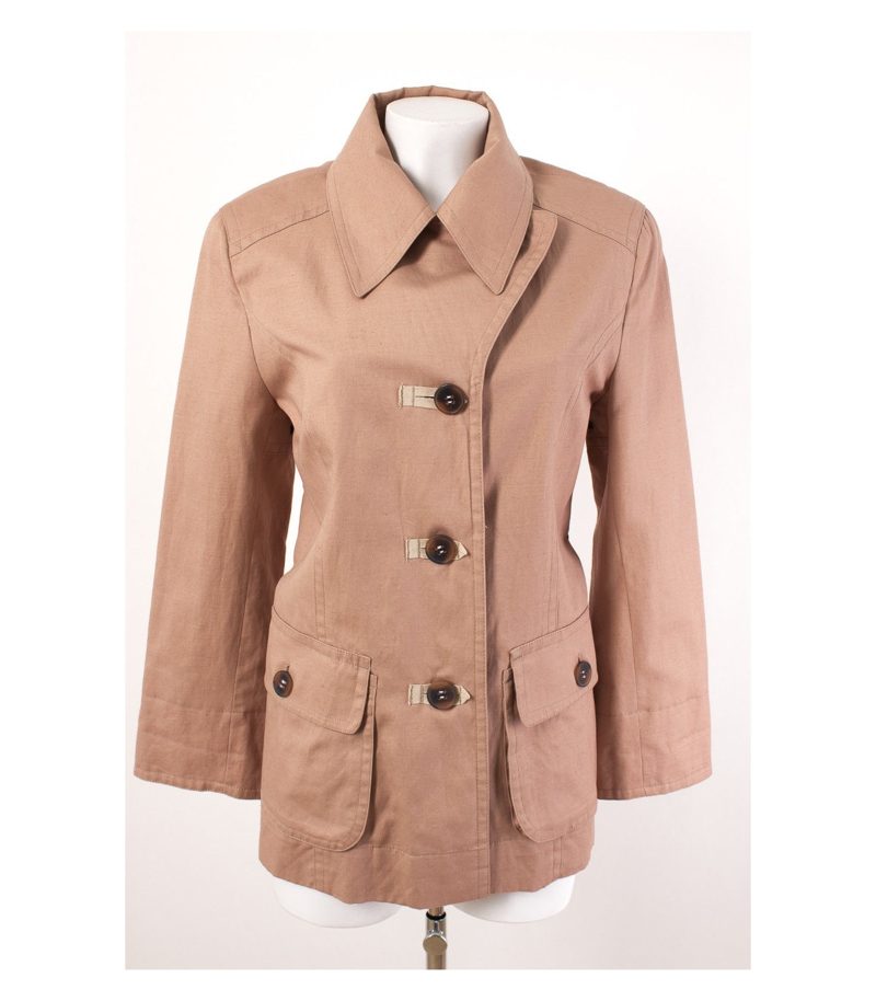 Alba Moda Leichte Übergangsjacke Gr. M/38 Leinen-Baumwolle – Foto 1