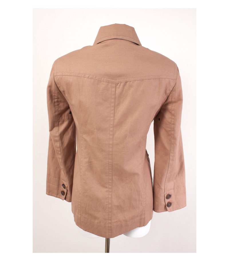Alba Moda Leichte Übergangsjacke Gr. M/38 Leinen-Baumwolle – Foto 2