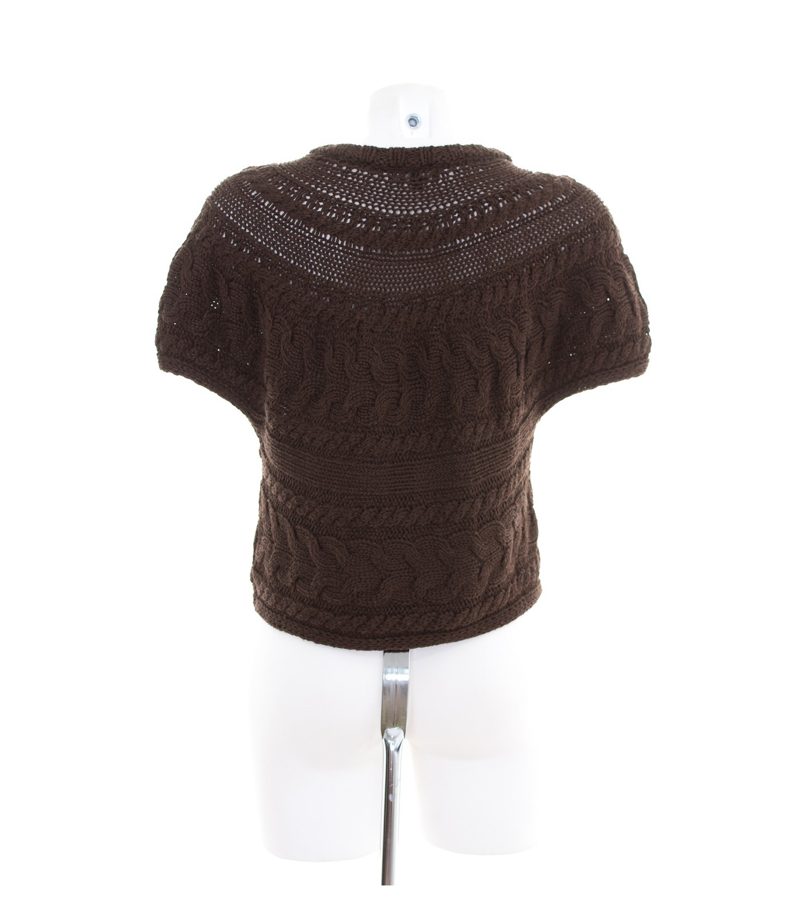 Massimo Dutti Damen Strickjacke Gr. M Braun Strick – Foto 3