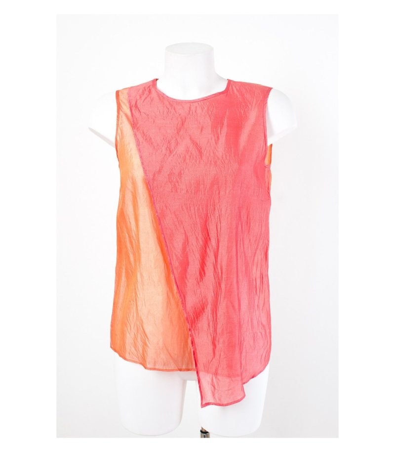 oui Twinset Sommer Kombination Longbluse Top Shirt Gr. 36/S Seide – Foto 3