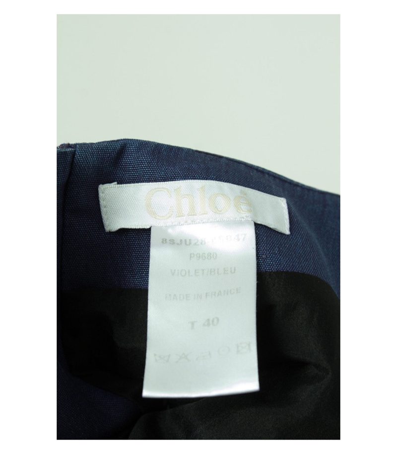 CHLOÉ Rock A-Linie Abendrock Gr. F 40=DE 38/M 100% Seide – Foto 3