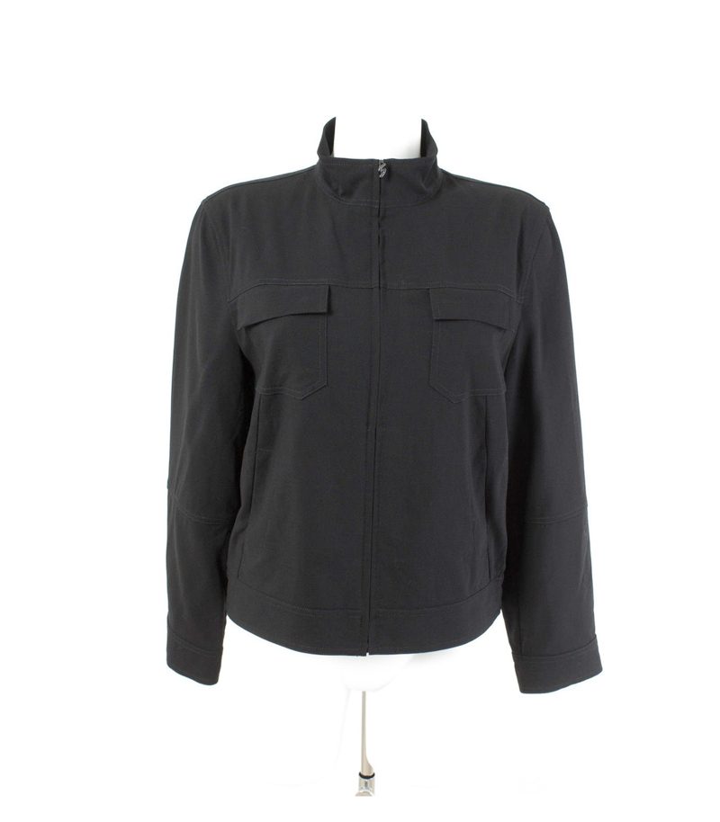 Bogner Damen – Wollblouson Sommerjacke Gr. DE 38 (US 8) 100% Schwarz Wolle – Foto 1