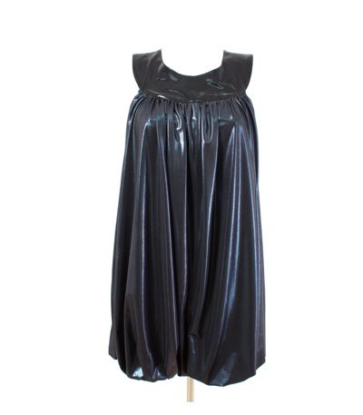 Marcel Ostertag Ballonkleid XS 34 Anthrazit Metallic Event Gala Damen Kleid
