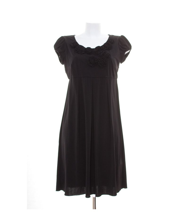 MARELLA Damen Kleid A-Linien Stretchkleid Gr. XL Schwarz – Foto 1