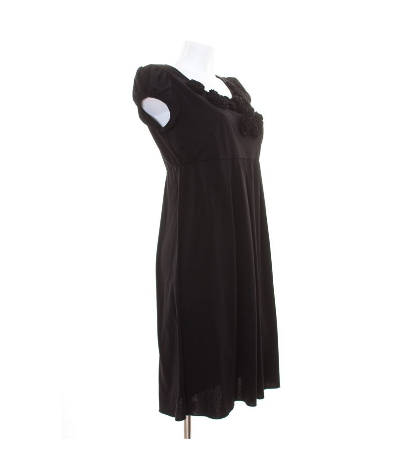 MARELLA Damen Kleid A-Linien Stretchkleid Gr. XL Schwarz – Foto 2