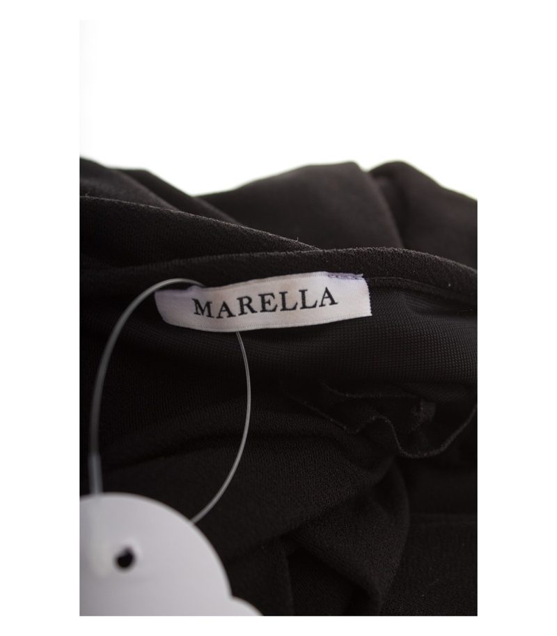 MARELLA Damen Kleid A-Linien Stretchkleid Gr. XL Schwarz – Foto 4