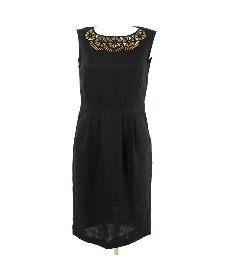 un1deux2trois3 Kleid Etuikleid Gr. 38/M 100% Leinen – Foto 1