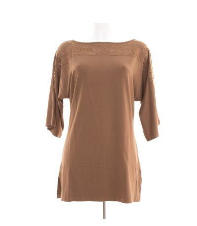 Sarah Kern Damen Bluse Lagenlook Gr. DE 38 Beigegrau NEU