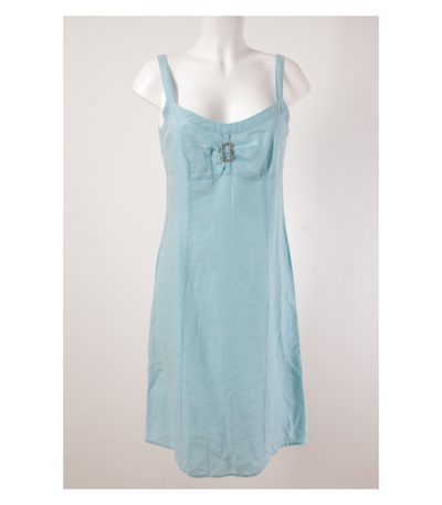oui Kleid Trägerkleid Gr. 38/M 100% Leinen