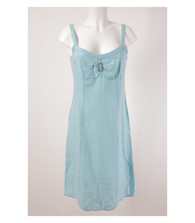 oui Kleid Trägerkleid Gr. 38/M 100% Leinen – Foto 1
