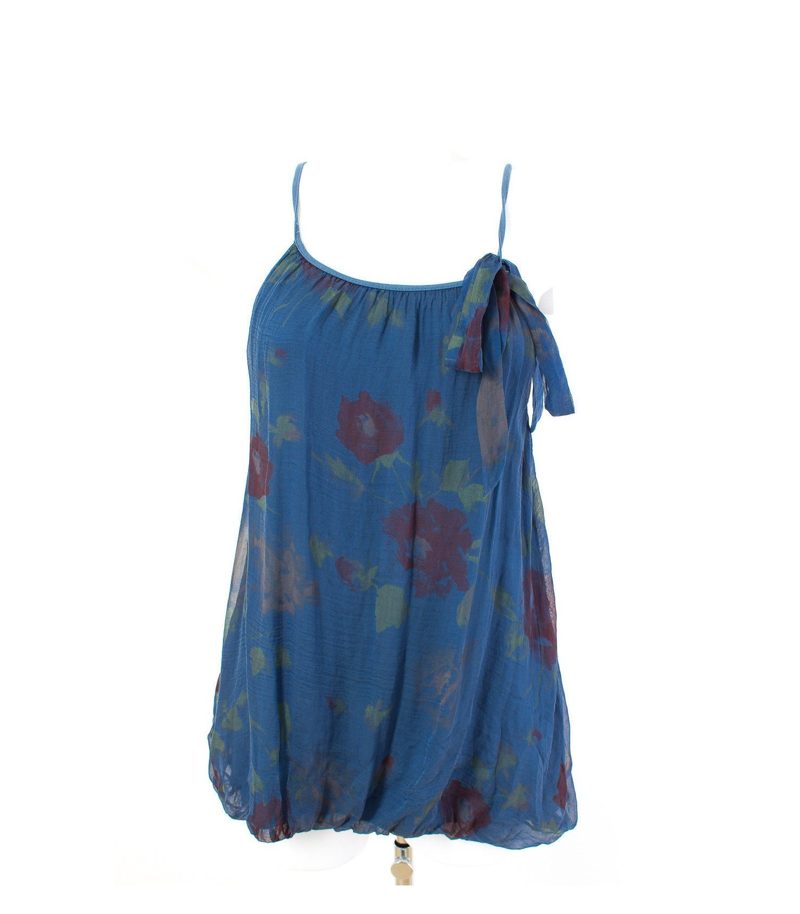 Lindsay Moda Top Trägertop Sommertop Chiffon Shirt Gr. S/36 Seide NEU – Foto 1