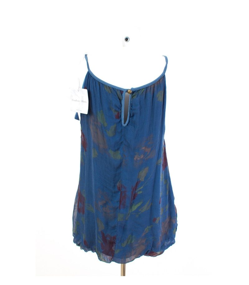 Lindsay Moda Top Trägertop Sommertop Chiffon Shirt Gr. S/36 Seide NEU – Foto 2