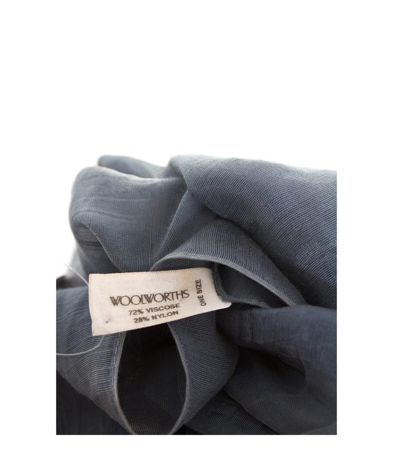 WOOLWORTHS Damen Schal Tuch Schultertuch Scarf Scarves Blaugrau – Foto 3