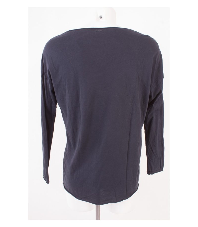 HUGO BOSS Herren Langarmshirt Longsleeves Shirt Freizeitshirt Gr. L Blau-Schwarz – Foto 2