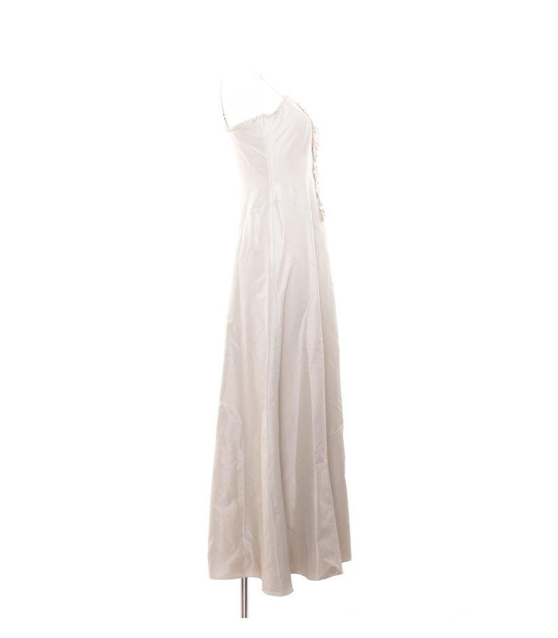 oui Damen Kleid Cocktailkleid Gr. DE 38 Creme – Foto 2