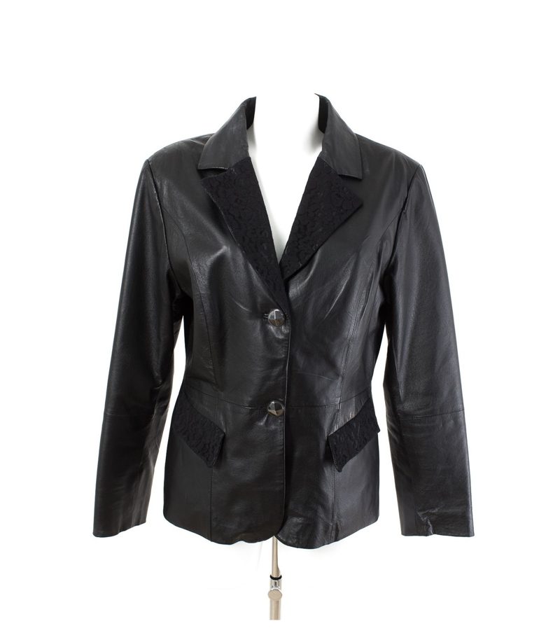 Sarah Kern Übergangsjacke Lederjacke Gr. XL/42 Leder – Foto 1