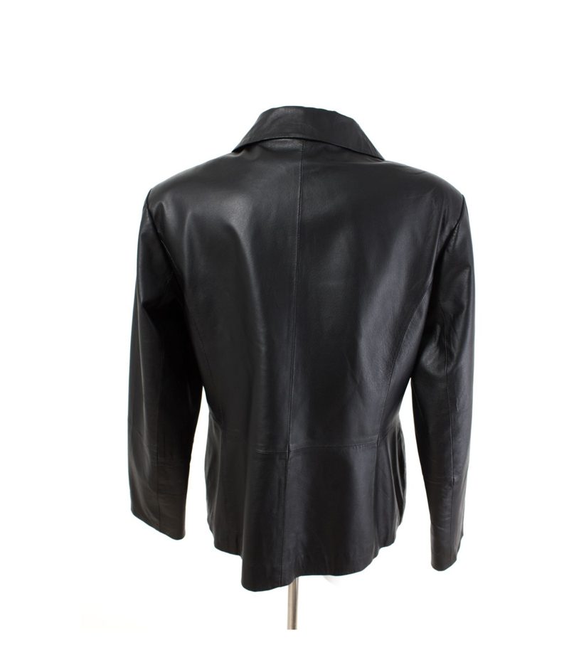 Sarah Kern Übergangsjacke Lederjacke Gr. XL/42 Leder – Foto 2