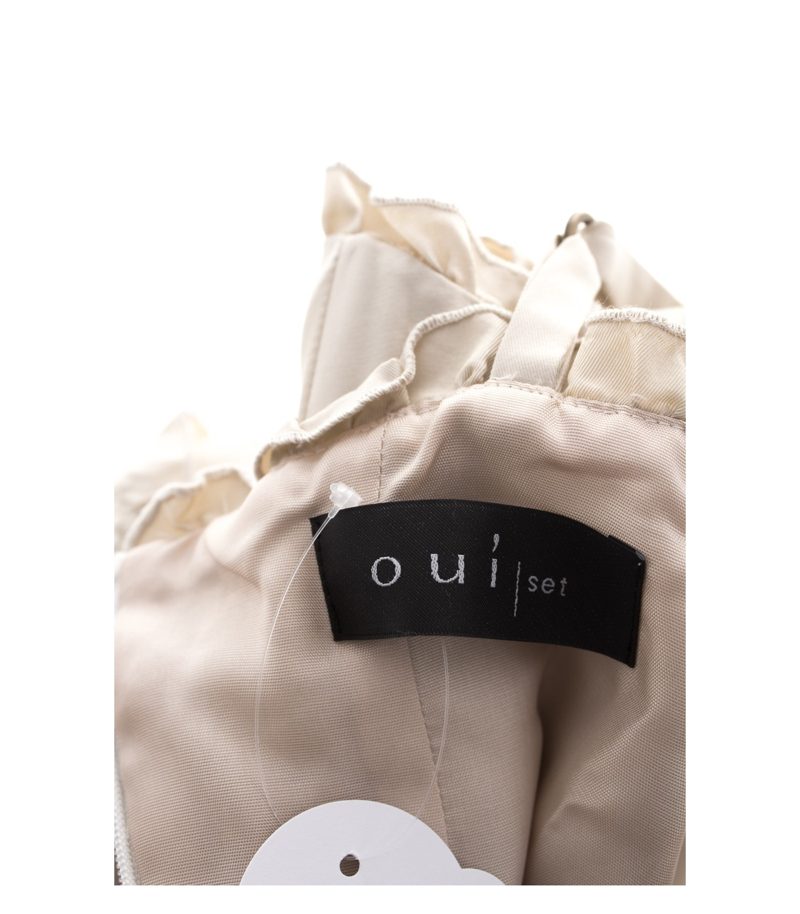 oui Damen Kleid Cocktailkleid Gr. DE 38 Creme – Foto 4