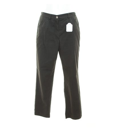 BRAX FEEL GOOD Damen Hose Casual Schwarzoliv Gr. DE 38 Baumwolle