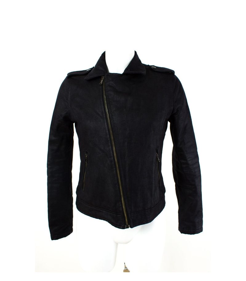 Benetton Mädchen Jacke Bikerjacke Gr. 160 cm/XXL/11-12 Baumwolle – Foto 1