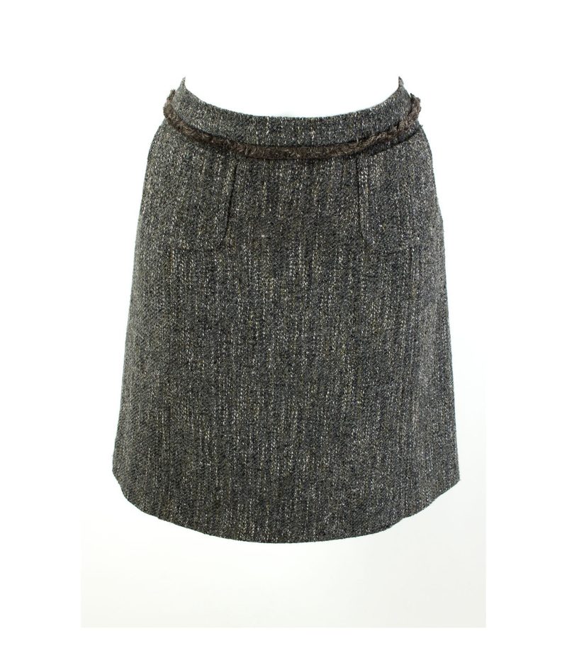 WEEKEND by Max Mara Rock A-Linie Minirock Gr. 36 Wolle Baumwolle – Foto 1