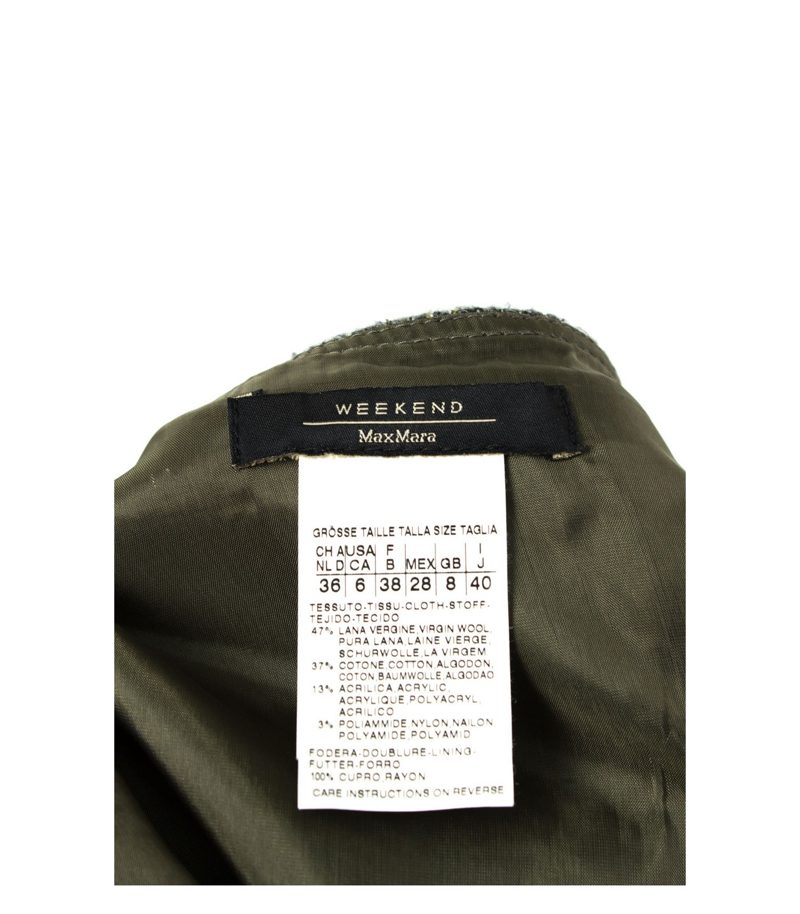 WEEKEND by Max Mara Rock A-Linie Minirock Gr. 36 Wolle Baumwolle – Foto 3
