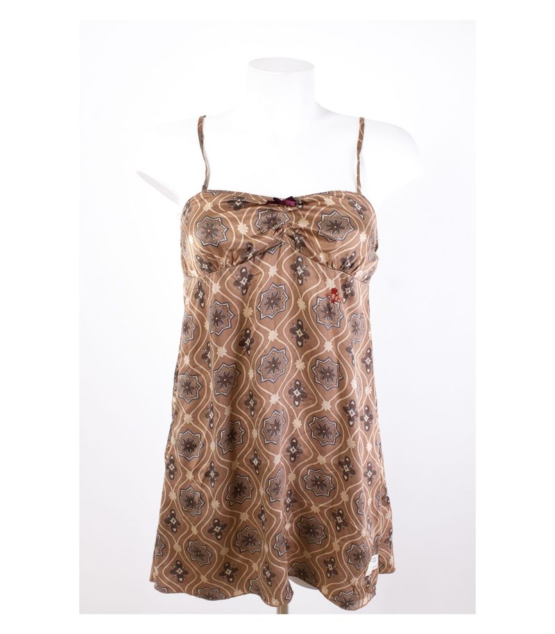 odd molly Top A-Linie Trägertop Sommertop Shirt Bluse Gr. 1 DE 36 Seide – Foto 1