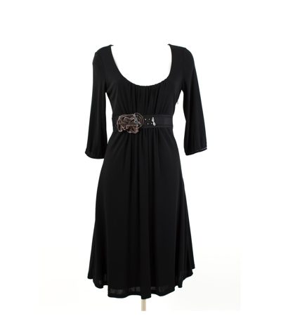 SCHUMACHER Kleid Cocktailkleid Gr. M A-Linie Schwarz