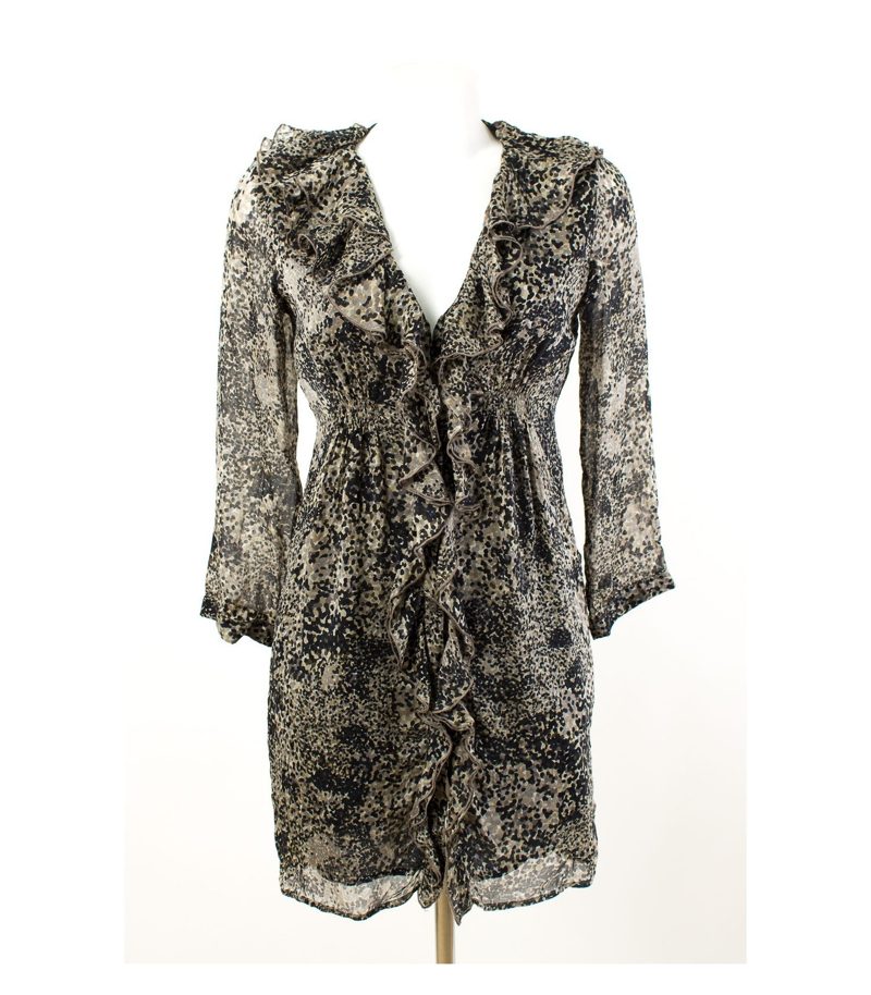 velvet Kleid Sommerkleid Chiffon Shirtdress Gr. S – Foto 1
