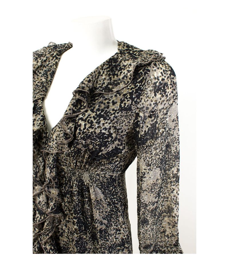 velvet Kleid Sommerkleid Chiffon Shirtdress Gr. S – Foto 2