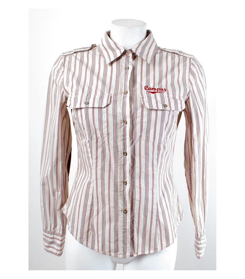 CAMPUS by Marc O'Pollo Bluse Damenbluse Casual Shirt Baumwolle Gr. S – Foto 1