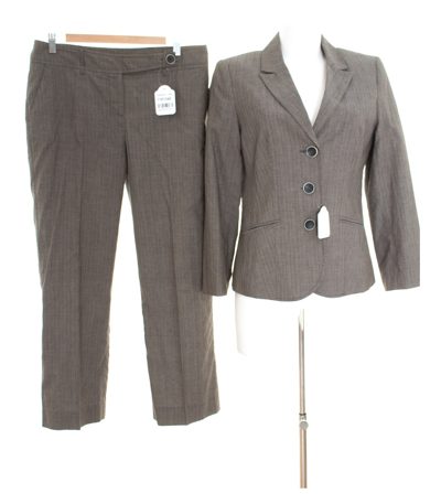 michele boyard Damen Anzug Hose DE 40 Gr. Blazer DE 38 Baumwolle Leinen