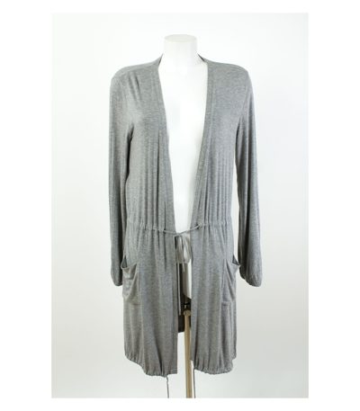 ESCADA SPORT Longjacke Cardigan Stretch Gr. S Grau Jersey
