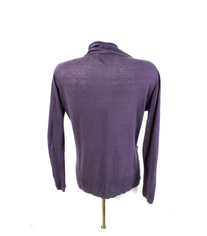 Donna Lane Damen Strickjacke Cardigan Bindeband Langarm Gr. M Lila Leinen – Foto 3