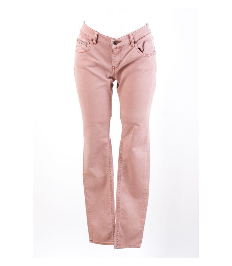 CAMPUS 72 Jeans Skinny Sommerhose Baumwollhose Gr. 29 Rosa Denim – Foto 1