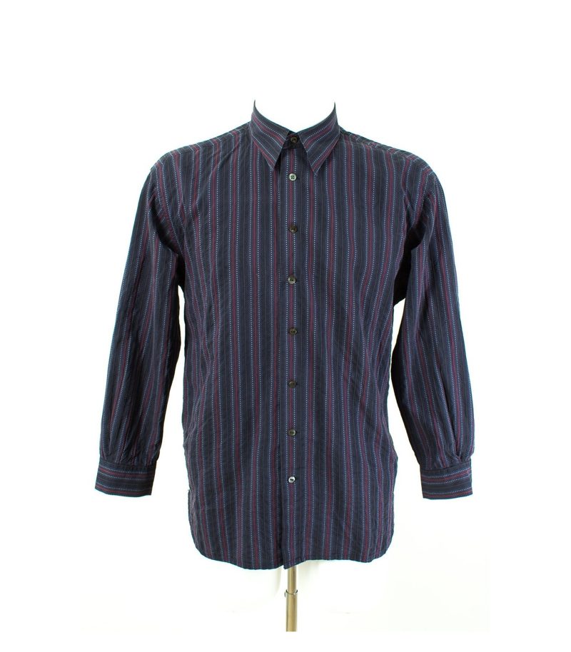 KANDIS & KANDISMANN Hemd Freizeit Hemd Shirt Gr. 3 DE M Gestreift Baumwolle – Foto 1