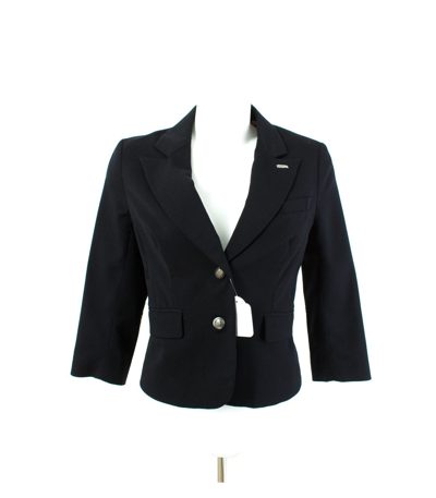 Damen Blazer Casual Gr. 4 DE 34 Schwarz Wolle