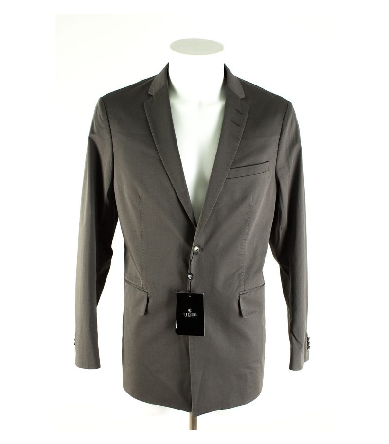 TIGER OF SWEDEN Sakko Slim Fit Sakko Business Gr. 50 Grau NEU – Foto 1