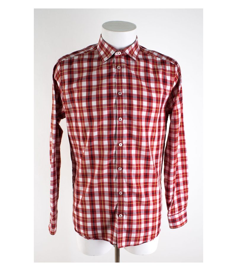 TIGER OF SWEDEN Hemd Slim Fit Freizeit Hemd Shirt Kariert Gr. 41 Baumwolle NEU – Foto 1