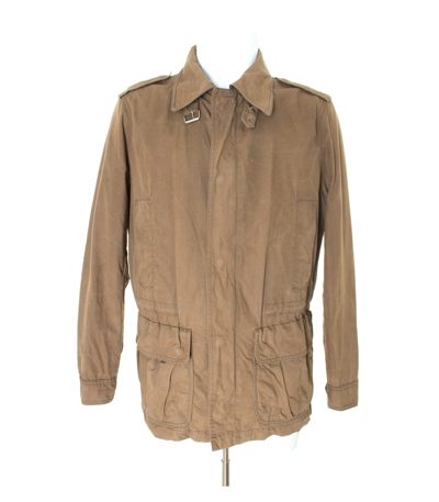 GANT Herren Parka Sommerjacke Freizeitjacke Gr. M in Olivbraun Baumwolle