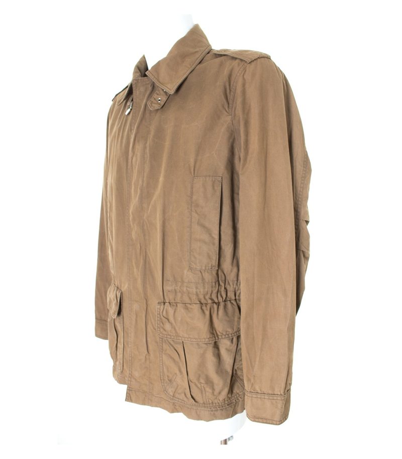 GANT Herren Parka Sommerjacke Freizeitjacke Gr. M in Olivbraun Baumwolle – Foto 2