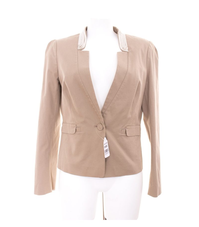 ESCADA SPORT Damen Blazer Gr. DE 40 Beigegrau Baumwolle – Foto 1