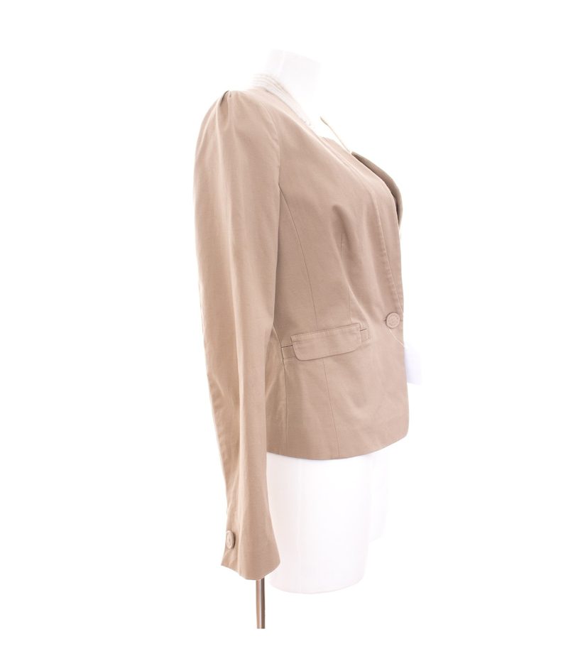 ESCADA SPORT Damen Blazer Gr. DE 40 Beigegrau Baumwolle – Foto 2