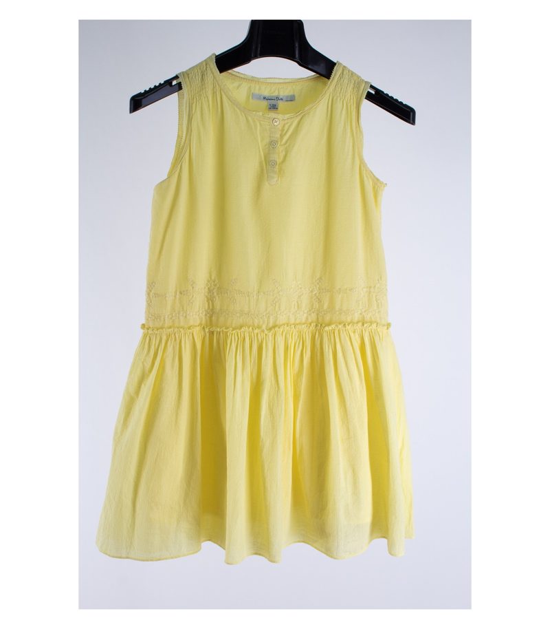 Massimo Dutti Mädchen Kleid Sommerkleid Gr. 9-10 Baumwolle – Foto 1
