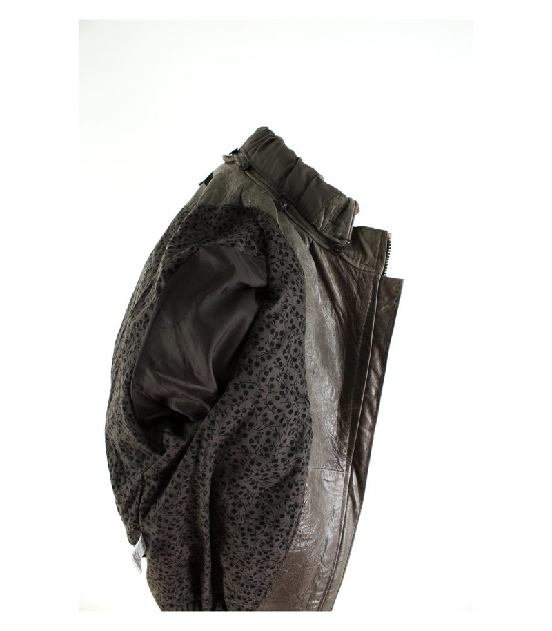 HALLHUBER Damen Bomberjacke Lederjacke Kapuzenjacke Gr. 34 Leder – Foto 4