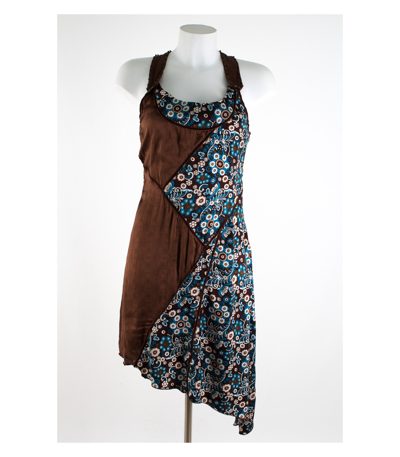 Phard Damen Kleid Cocktailkleid Asymmetrisch Gr. M Seide