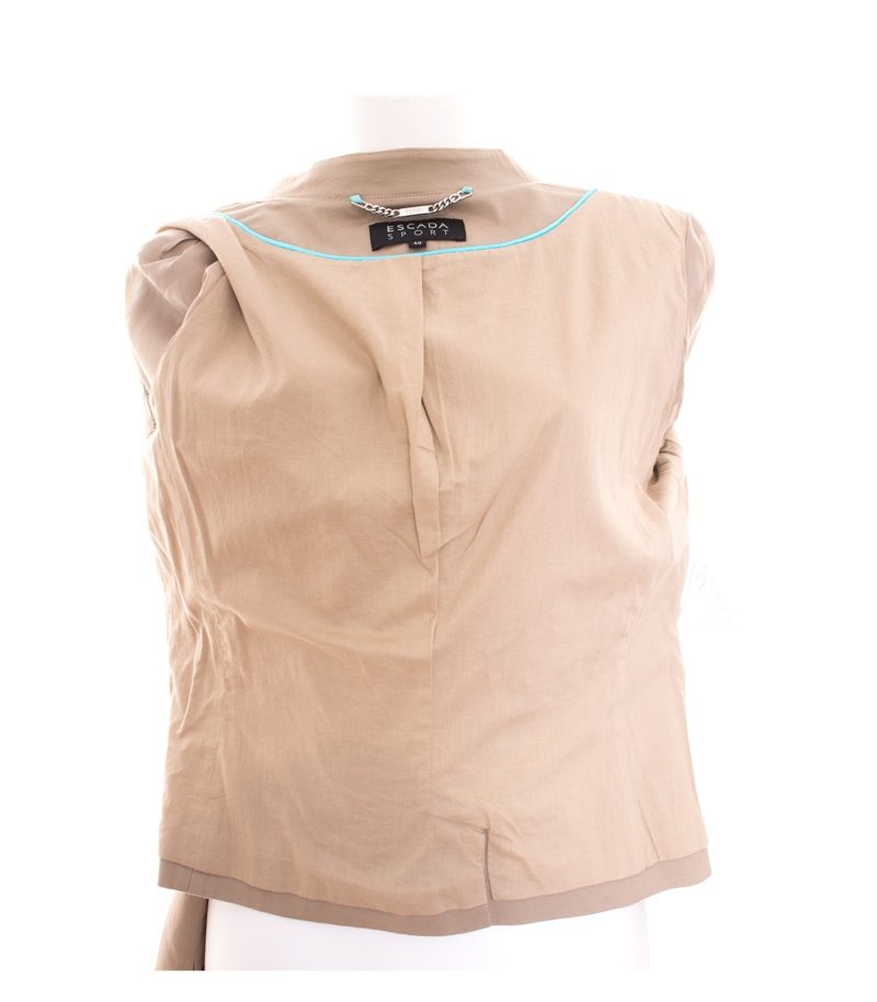 ESCADA SPORT Damen Blazer Gr. DE 40 Beigegrau Baumwolle – Foto 5